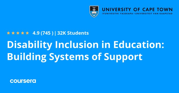 Disability Inclusion in Education: Building Systems of Support | Coursera